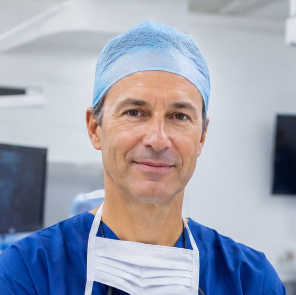 Chirurg tijdens haartransplantatie